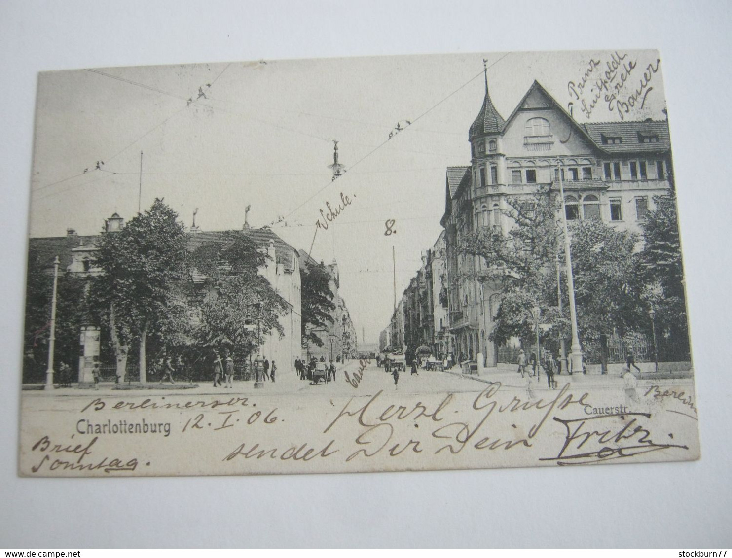 BERLIN  Charlottenburg , Strasse,  Schöne  Karte Um 1906 - Charlottenburg