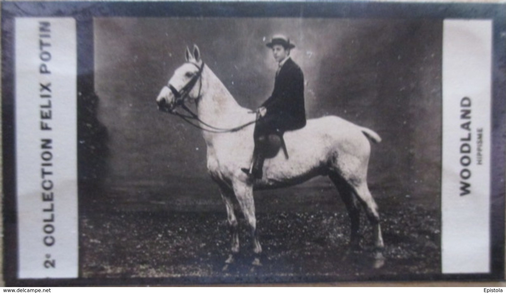 ► Maurice Percy WOODLAND (Jockey Hippisme Né à Ascot)  - 2ème Collection Photo Felix POTIN 1908 - Félix Potin