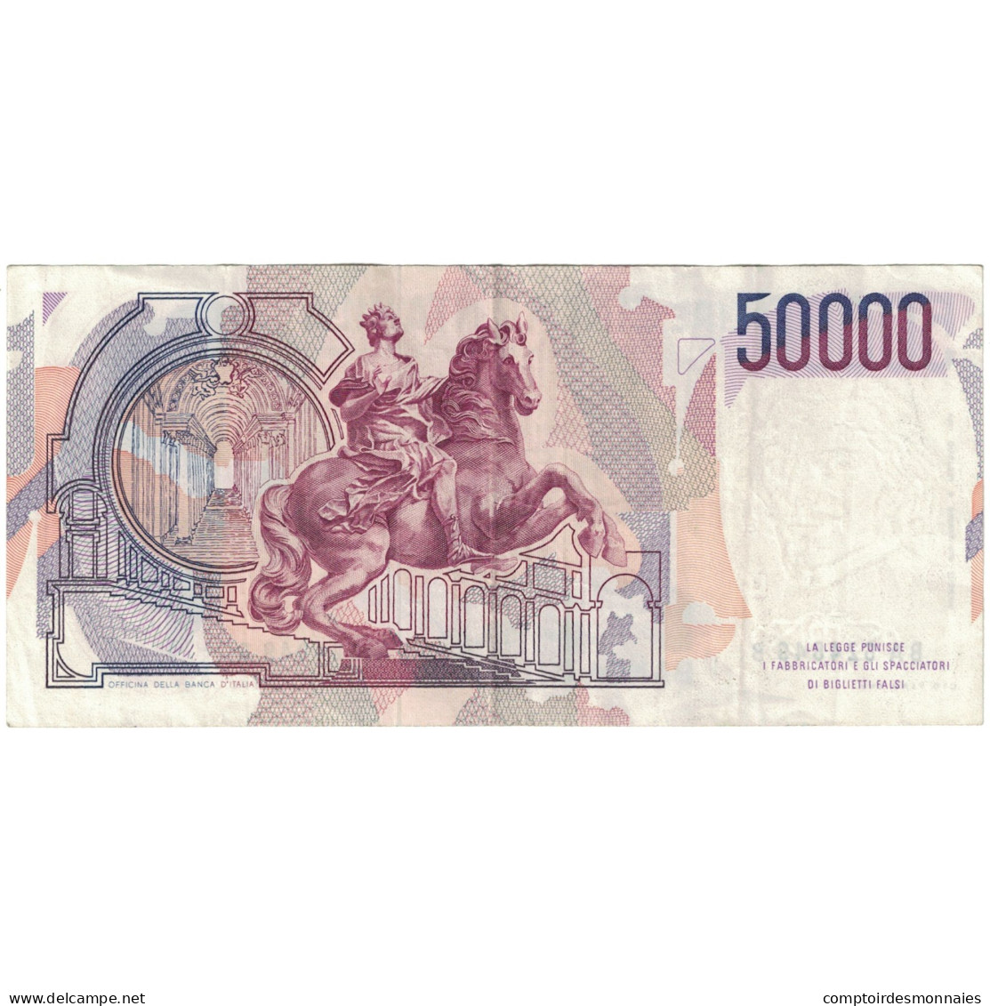 Billet, Italie, 50,000 Lire, 1984, KM:113b, TTB+ - 50000 Lire