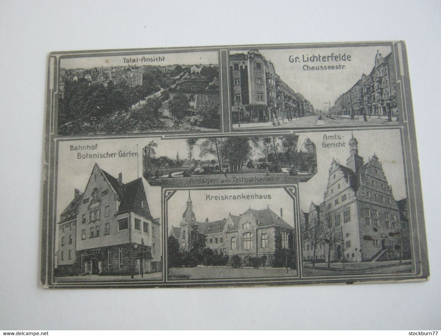 BERLIN Lichterfelde  , Strasse,  Bahnhof,  Schöne  Karte Um 1910 - Lichterfelde