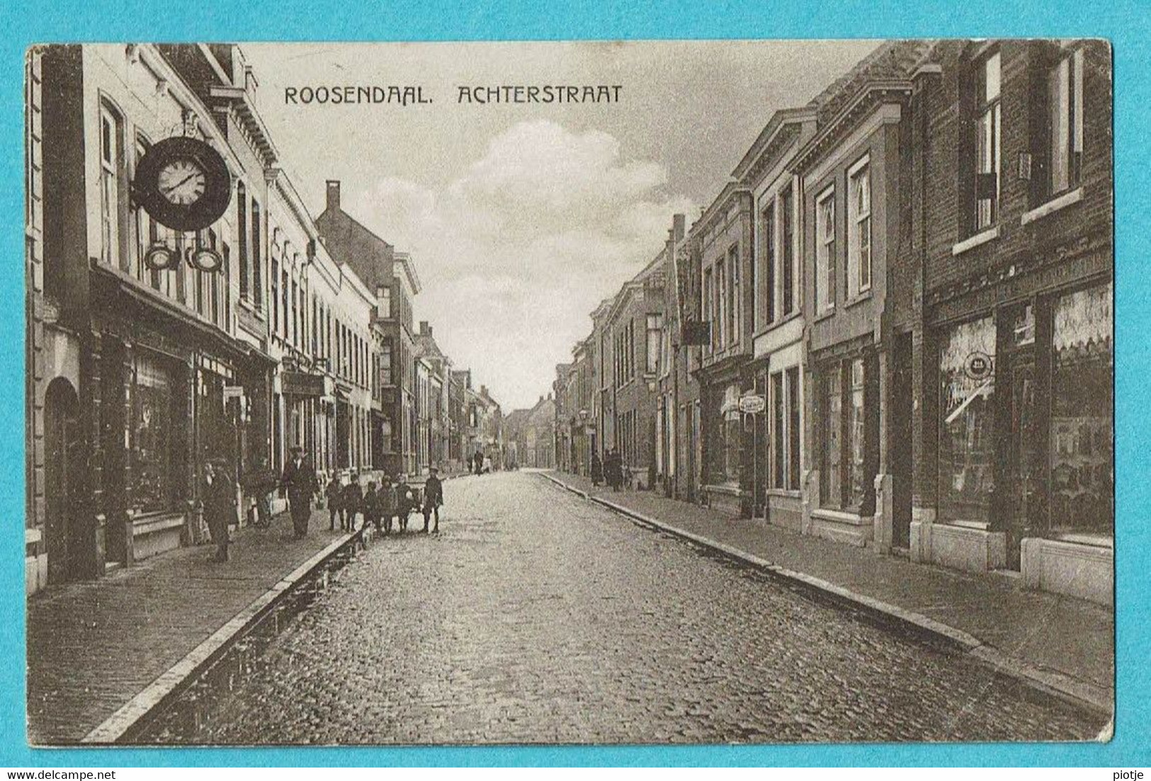 * Roosendaal (Noord Brabant - Nederland) * (Uitgave J. Rademakers V. D. Put) Achterstraat, Animée, Old, Rare - Roosendaal