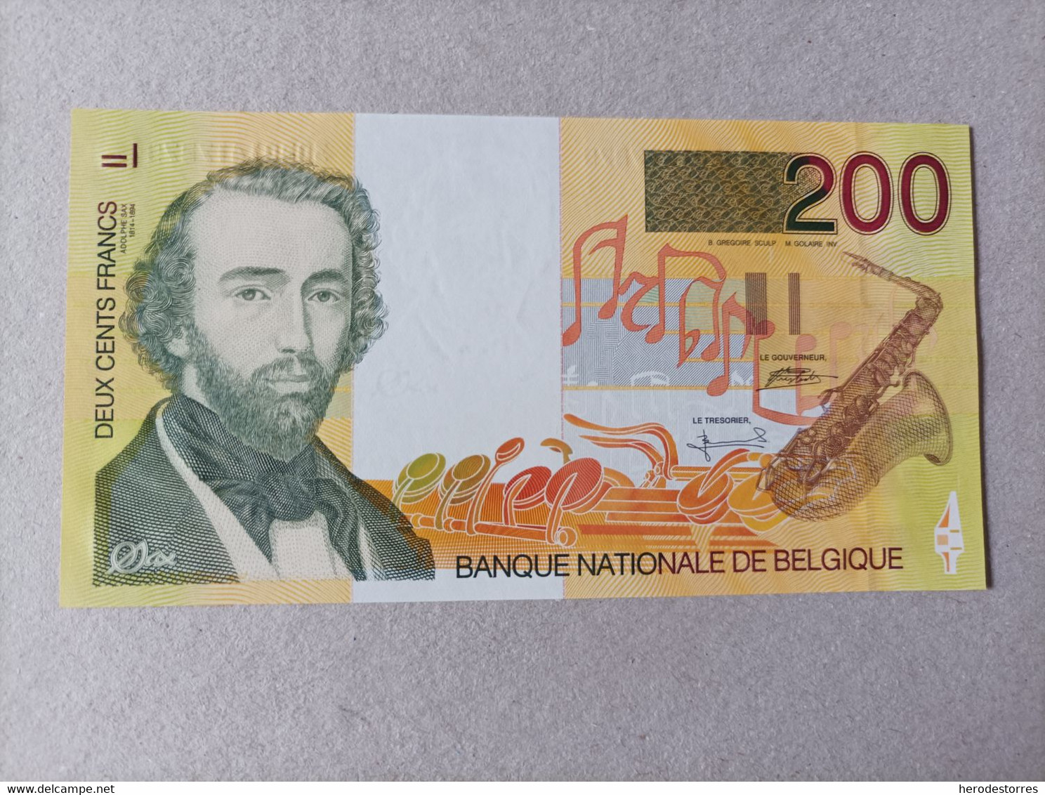 Billete De Bélgica De 200 Francs, Año 1995, UNC - Te Identificeren