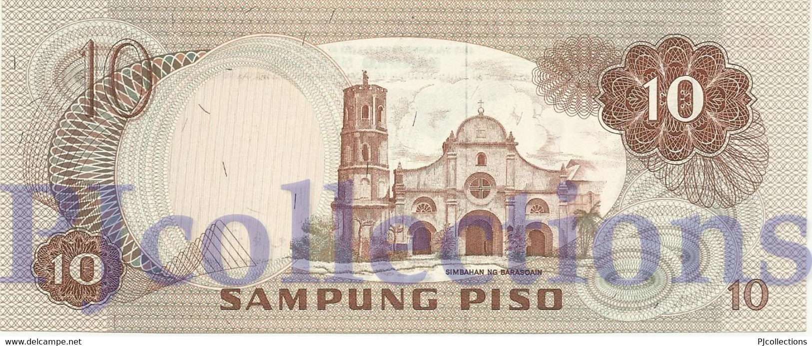 PHILIPPINES 10 PISO 1970 PICK 149a UNC LOW SERIAL NUMBER "AB000***" - Philippines