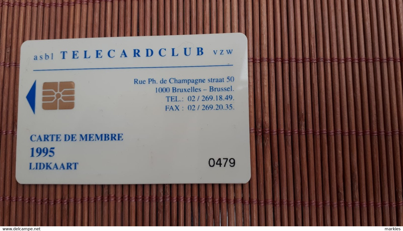 Telecardclub Lidcard Brussels Belgium Not Phonecard 2 Scans Rare - Origen Desconocido