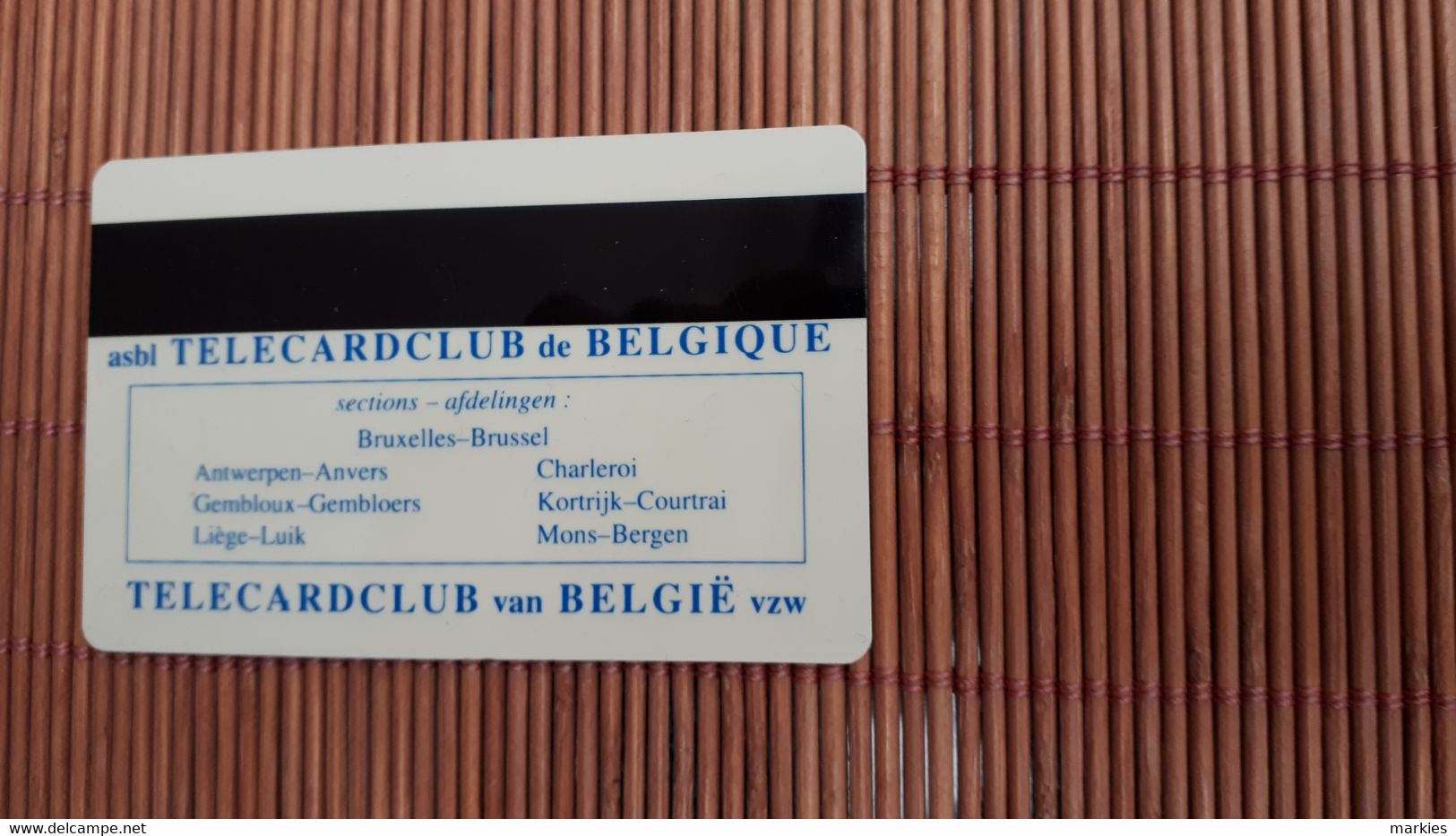 Telecardclub Lidcard Brussels Belgium Not Phonecard 2 Scans Rare - Origine Inconnue