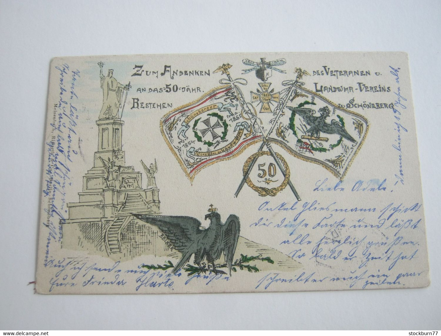 BERLIN    Schöneberg   , 50 Jahre Landwehr Verein   ,  Schöne  Karte Um 1905 - Schöneberg