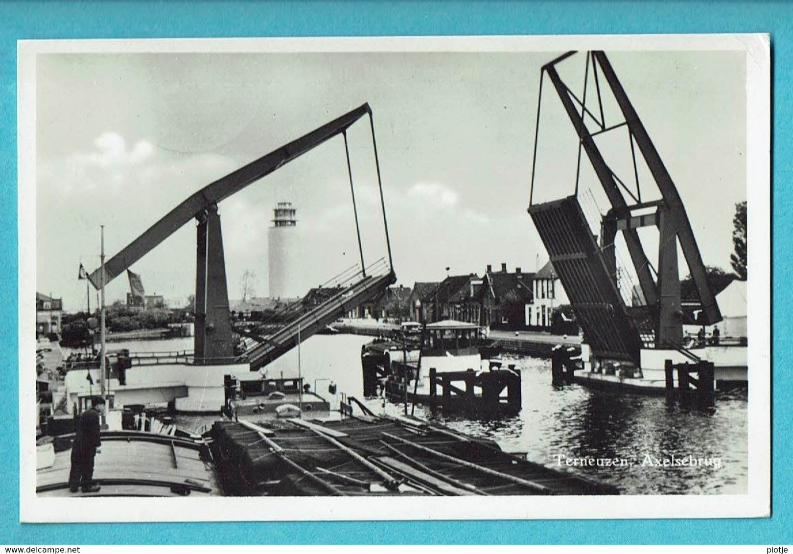 * Terneuzen (Zeeland - Nederland) * (Uitg Verver's Drukkerij - Timdor) Axelsebrug, Pont, Bateau, Péniche, Phare, Old - Terneuzen