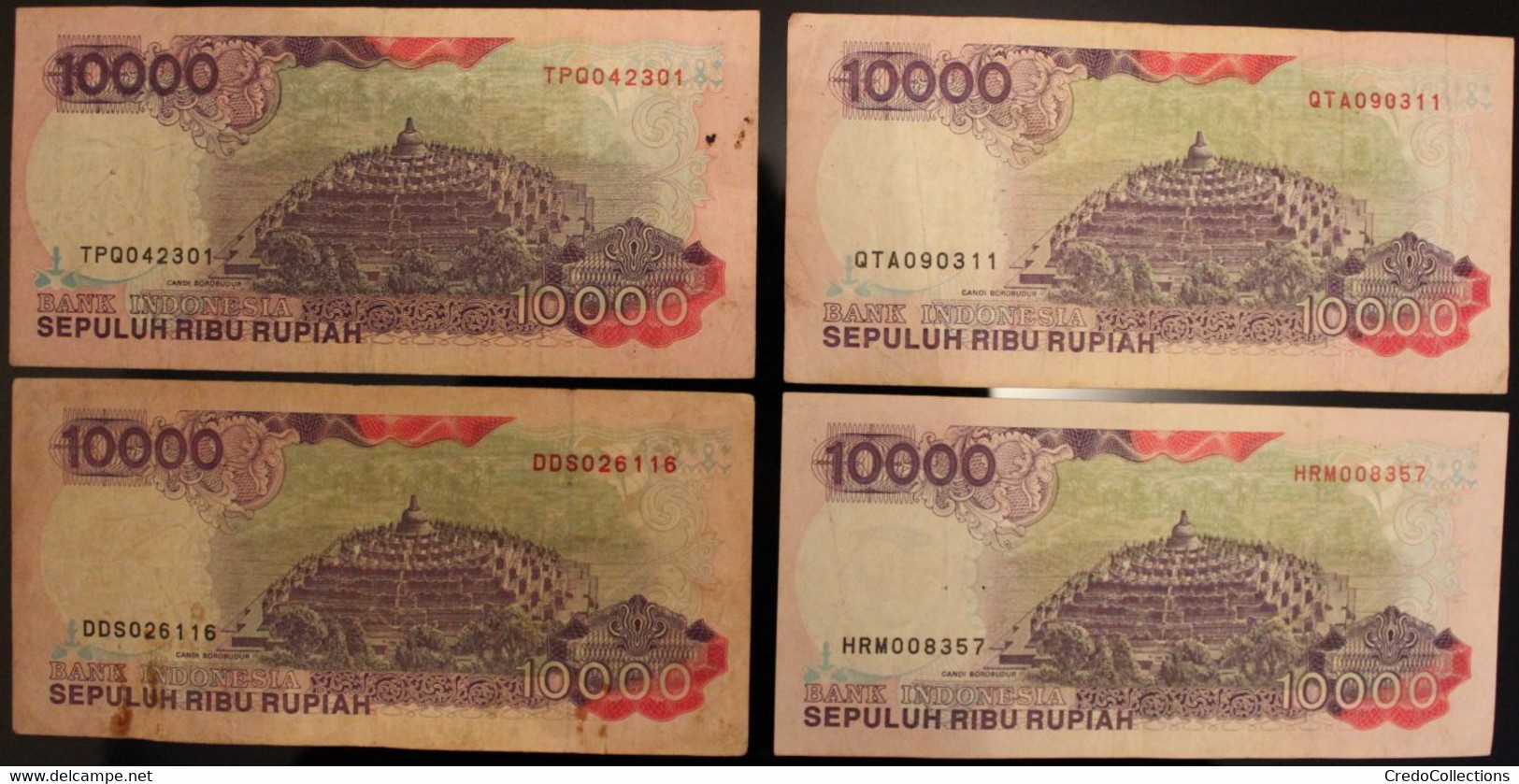 Indonésie - Lot De 10 Billets - 10000 Rupiah - état Circulé - Indonésie