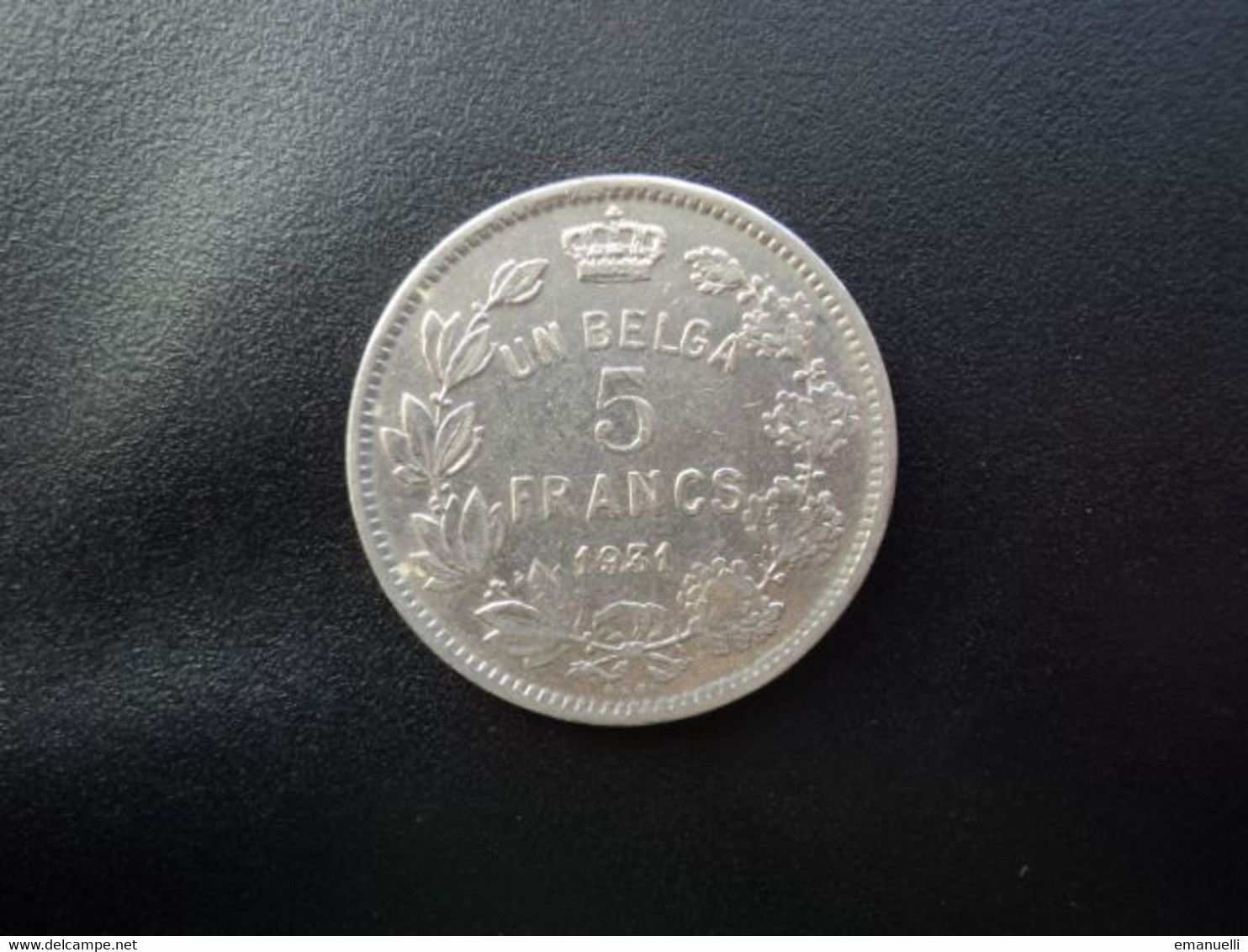 BELGIQUE : UN BELGA - 5 FRANCS  1931  Postion B / Tranche A *  CMB 384b / KM 97.1     SUP - 5 Francs & 1 Belga