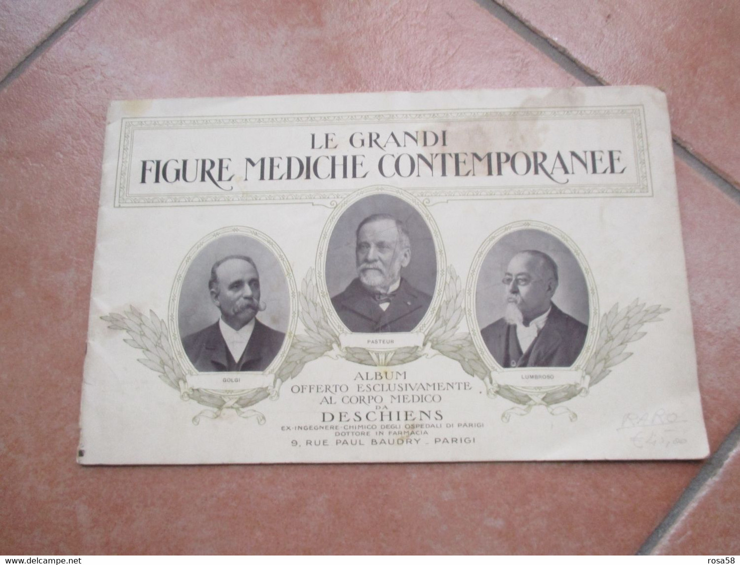 1920 Grandi FIGURE MEDICHE CONTEMPORANEE Album DESCHIENS Dott.Farmacia Ospedali PARIGI Spl.FOTOGRAFIE - To Identify