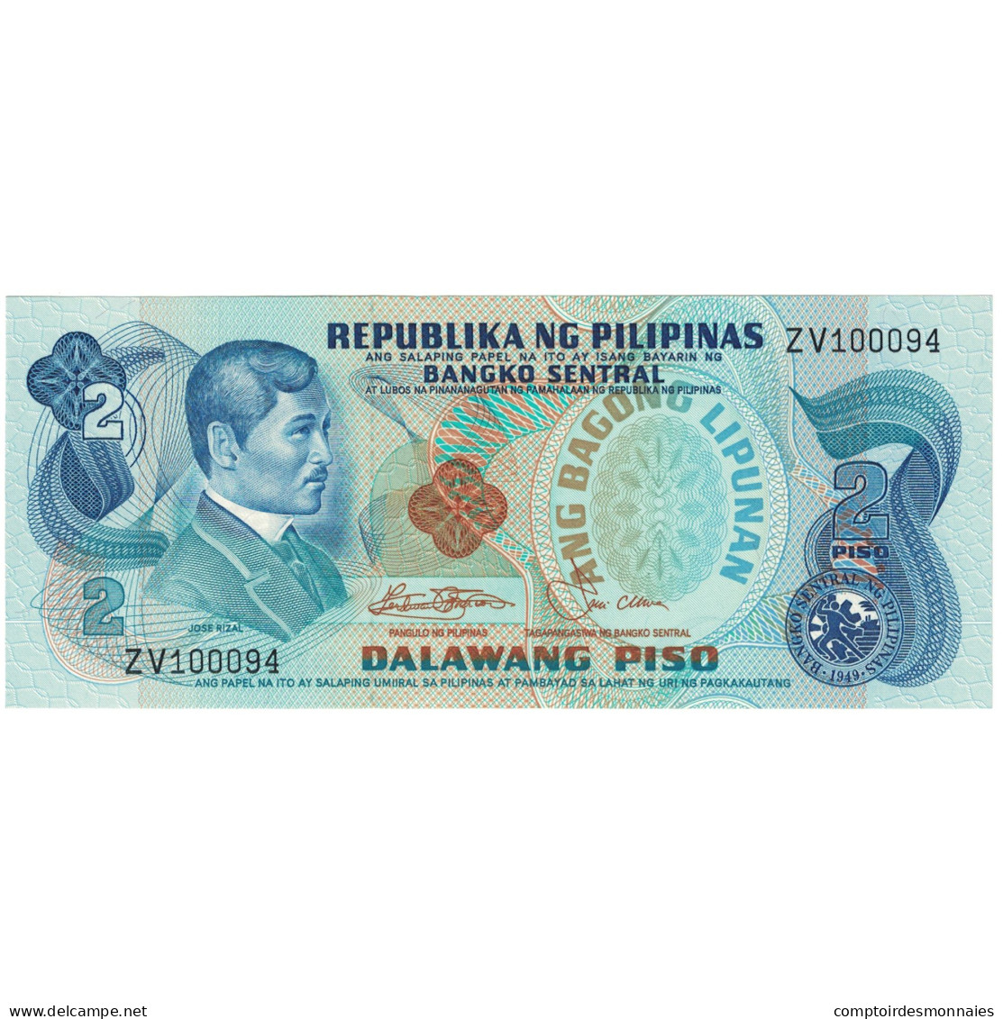 Billet, Philippines, 2 Piso, 1949, KM:159b, NEUF - Philippines