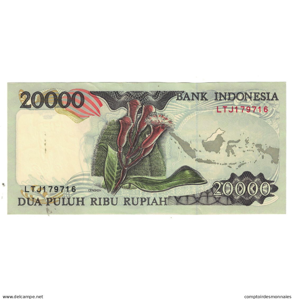 Billet, Indonésie, 20,000 Rupiah, 1995, KM:132a, SUP - Indonésie