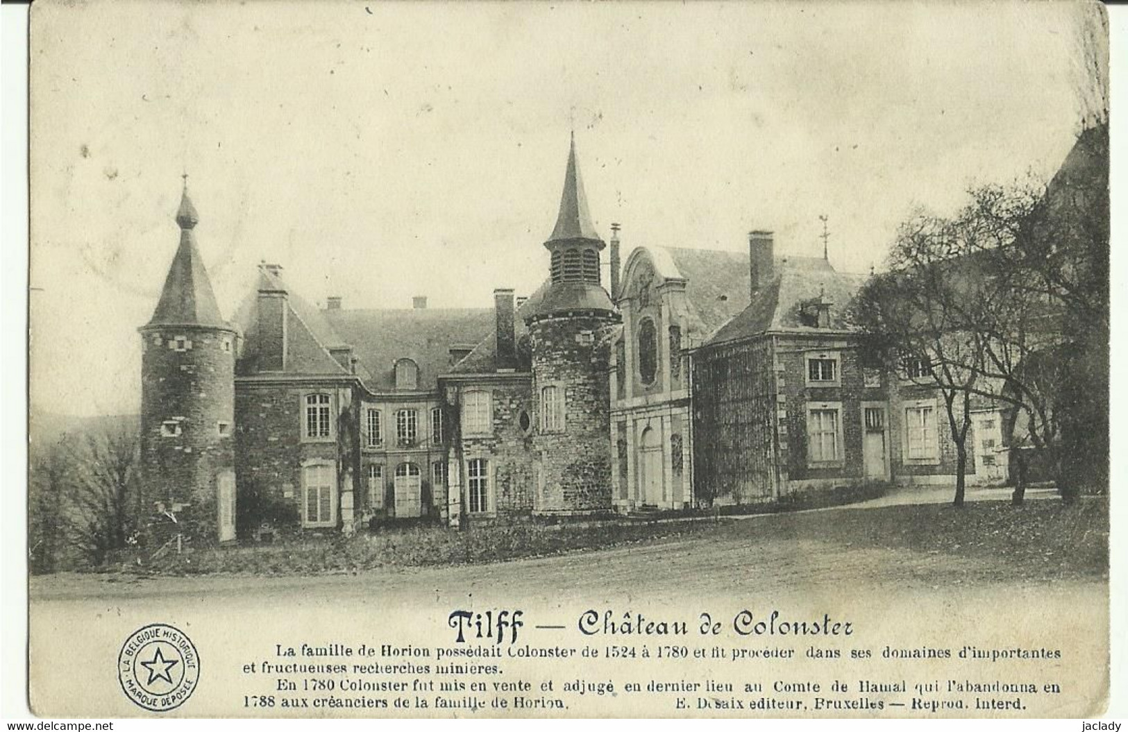 Tilff -- Château De Colonster.    (2 Scans) - Esneux