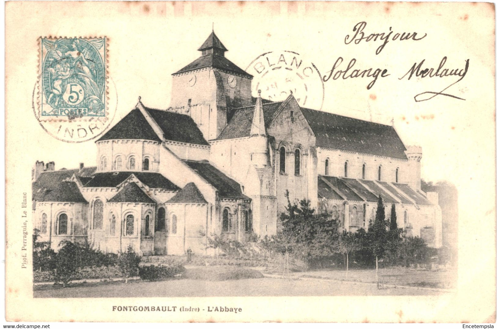 CPA Carte Postale  France Fontgombault  Abbaye 1904 VM60195ok - Le Blanc