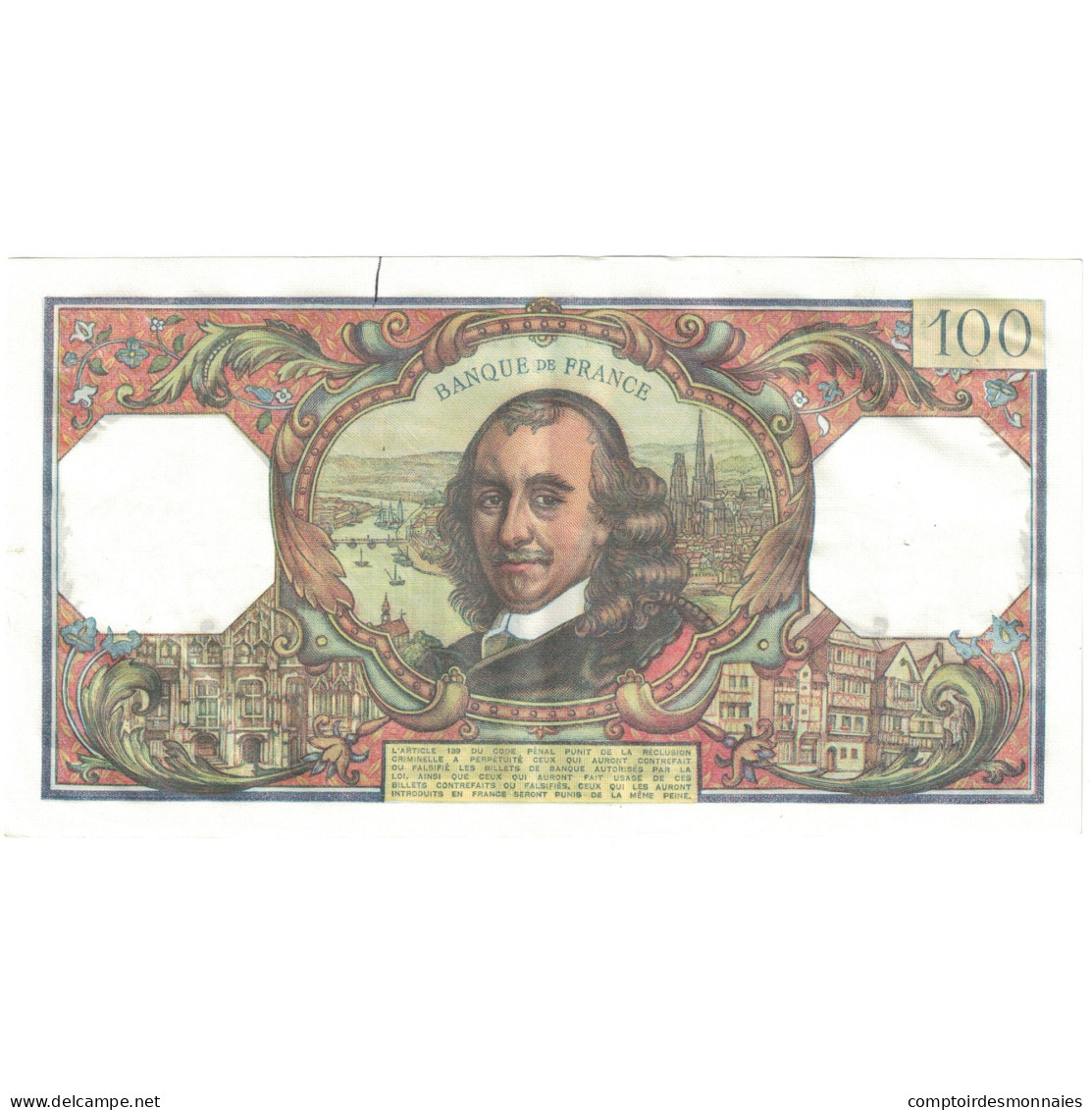 France, 100 Francs, Corneille, 1978, L.1173 23756, TTB, Fayette:65.62, KM:149b - 100 F 1964-1979 ''Corneille''