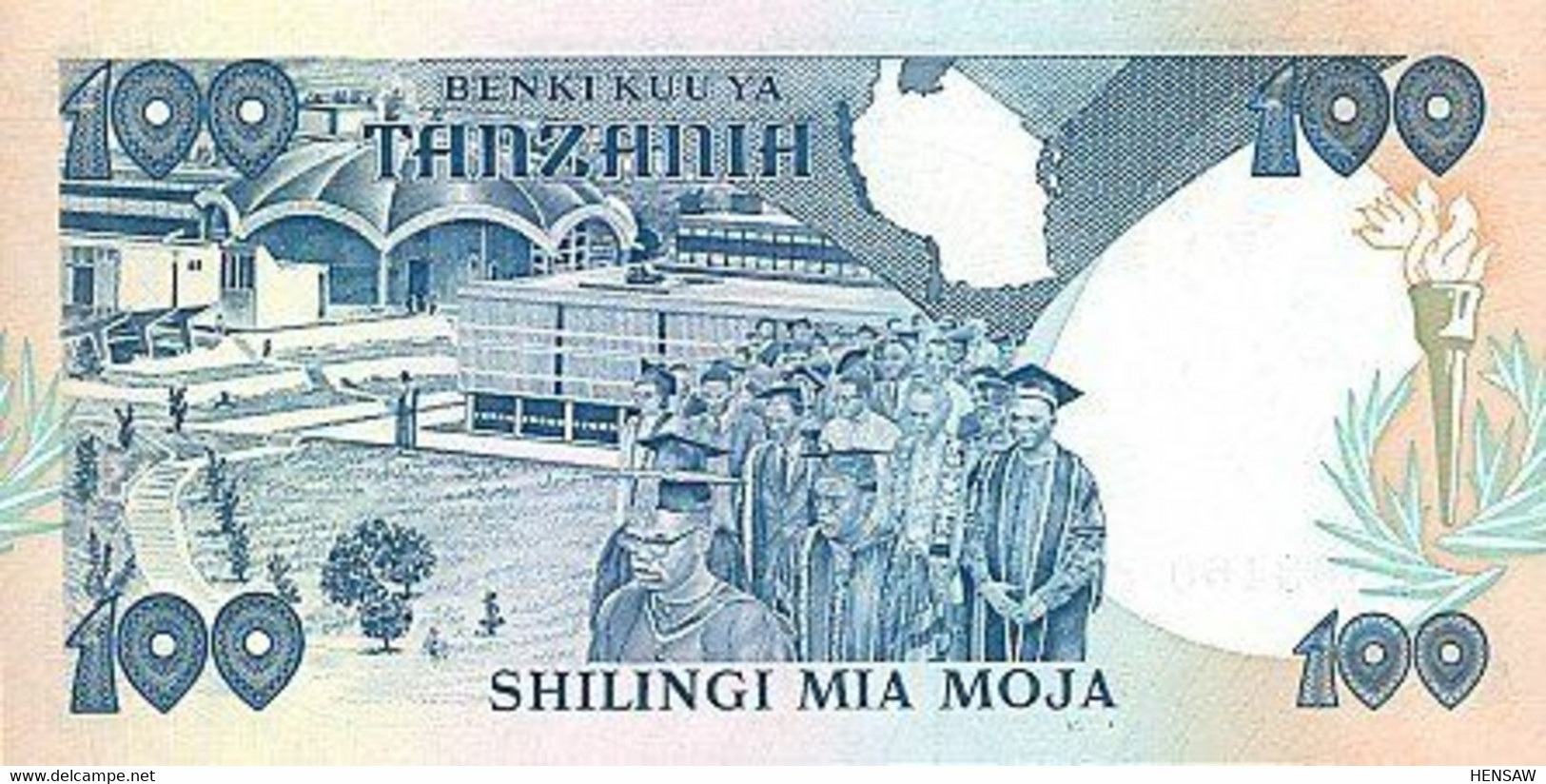 TANZANIA 100 SHILINGI P 14b 1986 UNC SC NUEVO - Tanzania