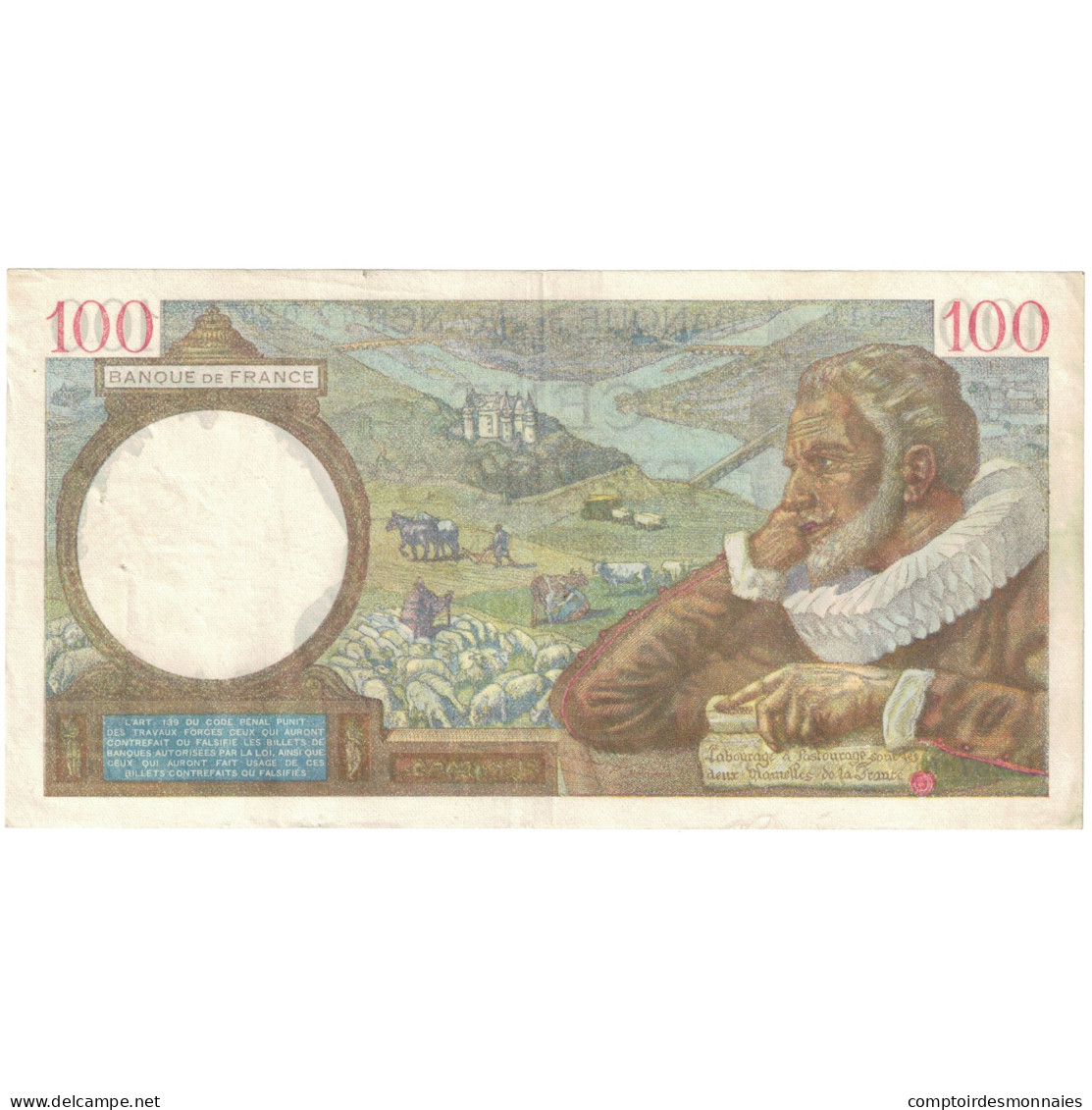 France, 100 Francs, Sully, 1941, Q.23746 316, TTB, Fayette:26.56, KM:94 - 100 F 1939-1942 ''Sully''