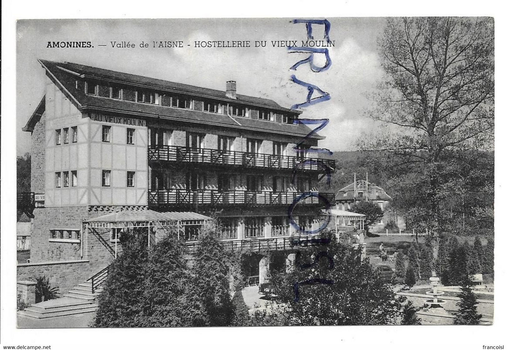 Amonines (B-6997).  Hostellerie Du Vieux Moulin. - Erezée