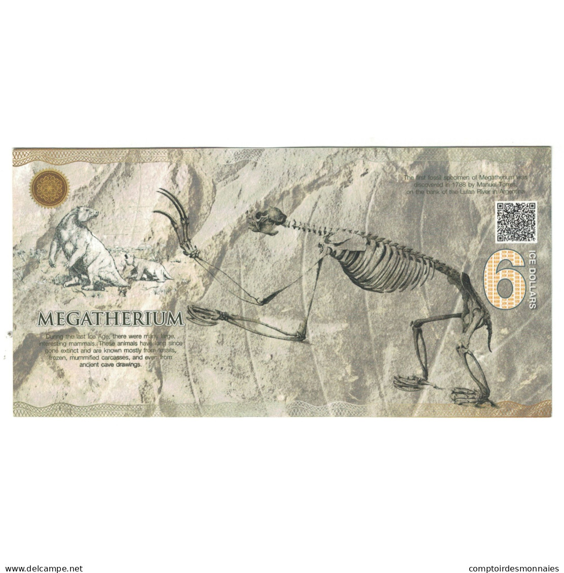Billet, États-Unis, Billet Touristique, 2015, 2015-01, 6 ICE DOLLAR - A Identificar
