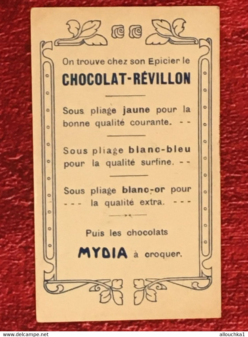 La Cuillère Réflecteur -☛Chocolat Révillon / Mydia-☛Chromo-Image Chromos-☛Usines à Lyon/1898/Roanne/1972 - Revillon