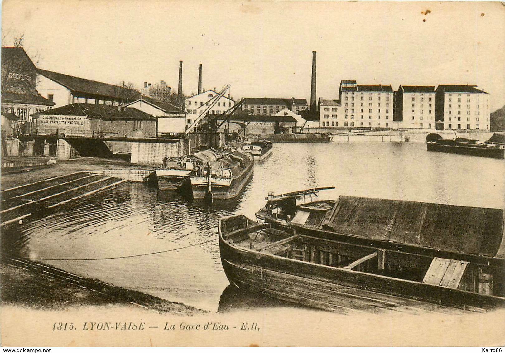 Lyon * 8ème * Quartier Vaise * La Gare D'eau * Péniche Batellerie - Lyon 8