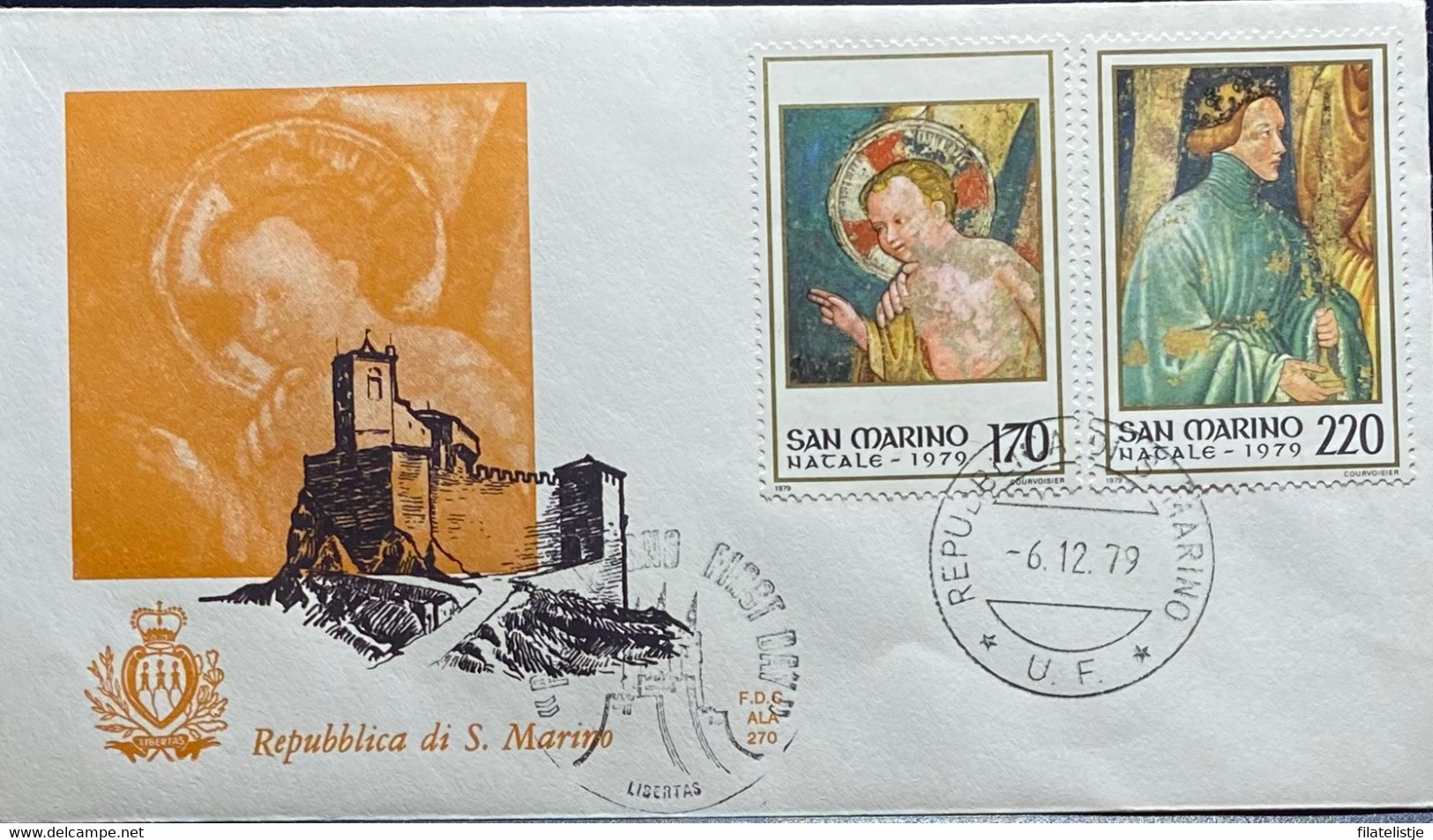 San Marino FDC Zegelnrs 1201 - 1204   Uit 1979 - FDC