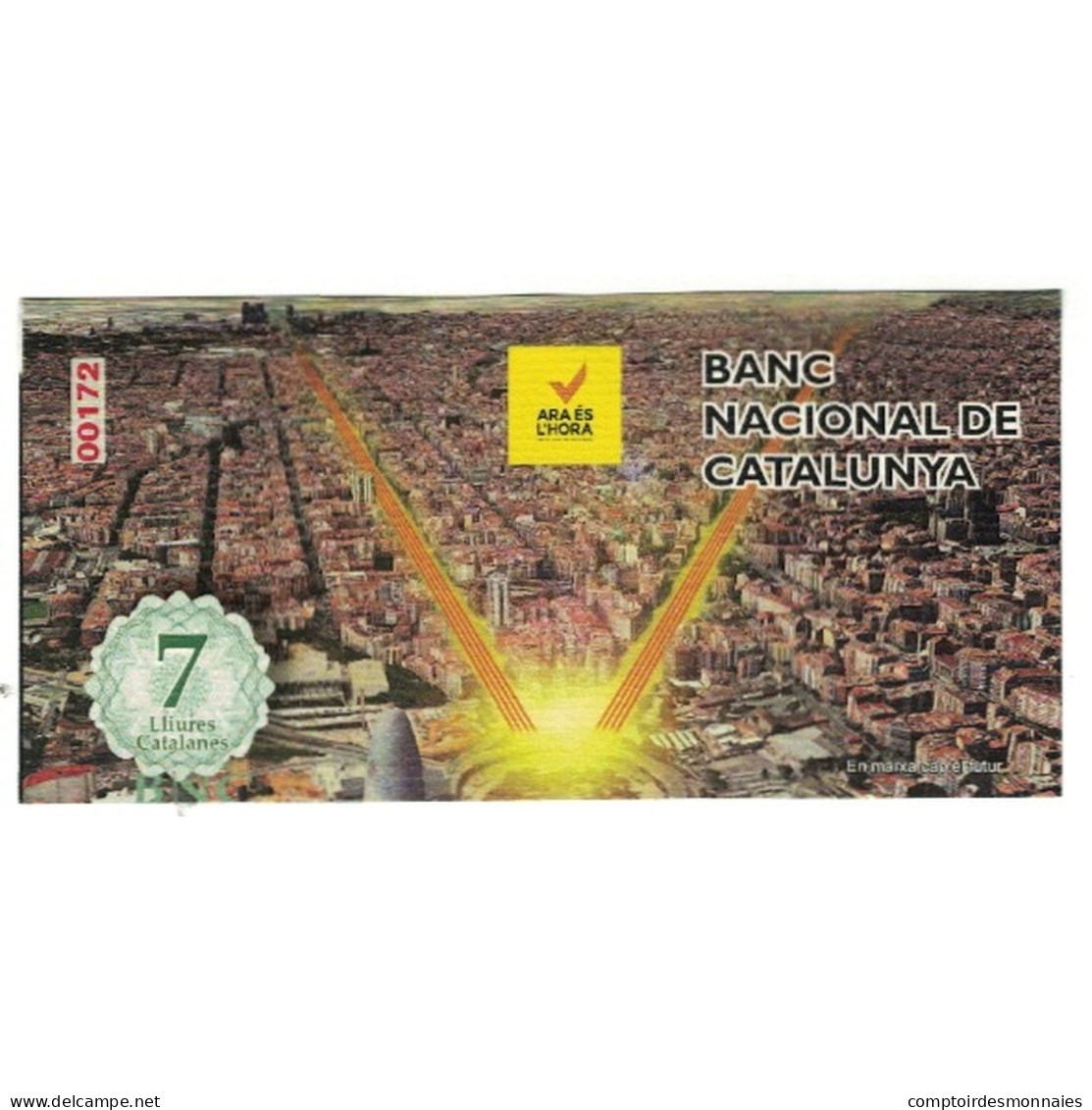 Billet, Espagne, Billet Touristique, 2019, 7 LILIURES CATALANES, NEUF - [ 8] Falsi & Saggi