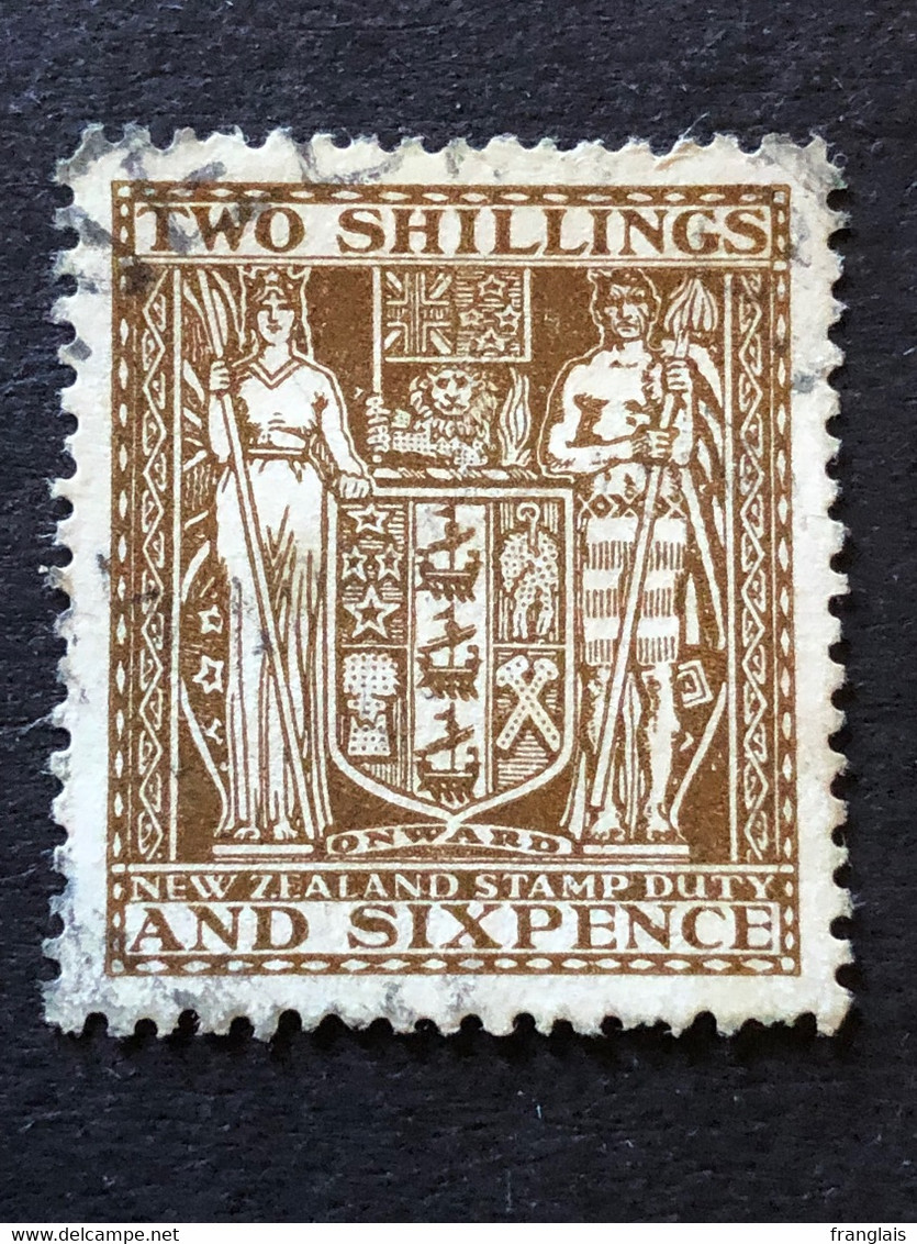 New Zealand. 2s6d Brown FU - Steuermarken/Dienstmarken