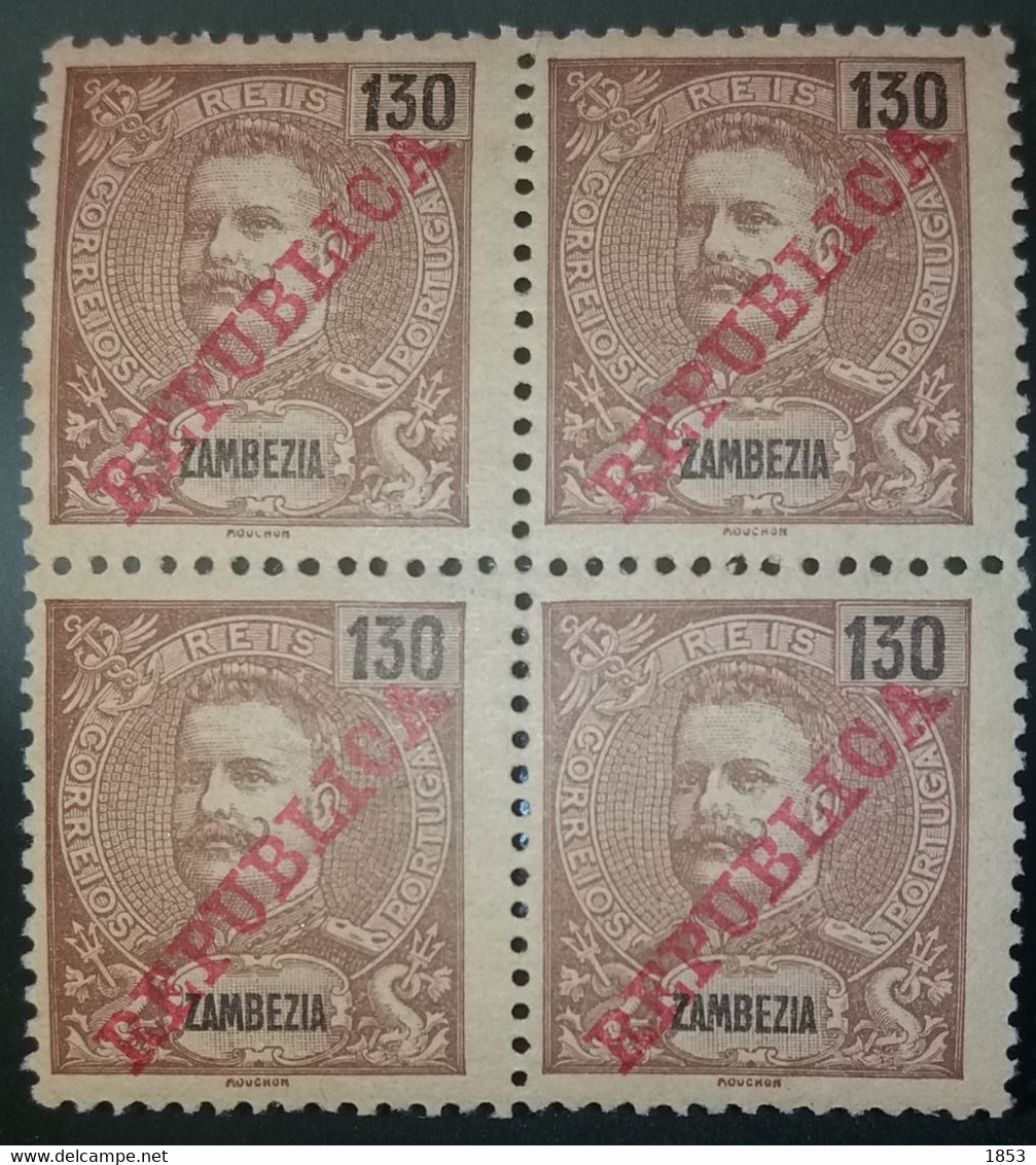 D.CARLOS I , COM SOBRECARGA REPÚBLICA CE65 - Sambesi (Zambezi)