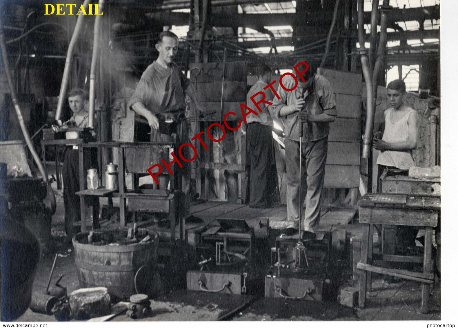 OBERHAUSEN-Album-Glasfabrik FUNCKE&BECKER-38 geklebte FOTOS-1939-Werksaufnahmen-TECHNIK-Industrie-Verrerie-