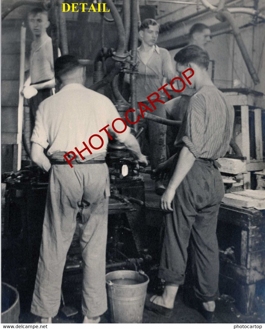 OBERHAUSEN-Album-Glasfabrik FUNCKE&BECKER-38 geklebte FOTOS-1939-Werksaufnahmen-TECHNIK-Industrie-Verrerie-