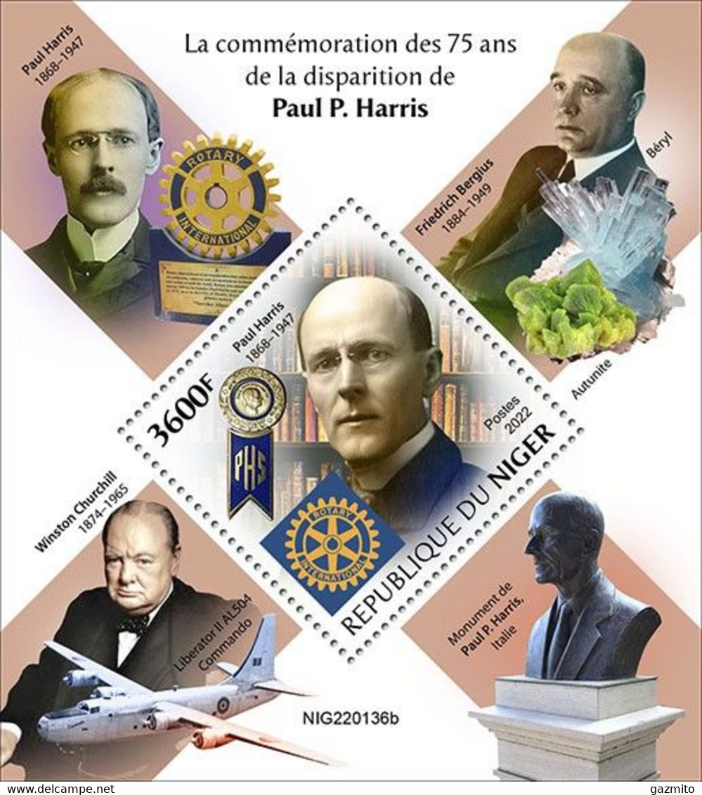 Niger 2022, Rotary, Mineral, Churchill, Plane, BF - Sir Winston Churchill