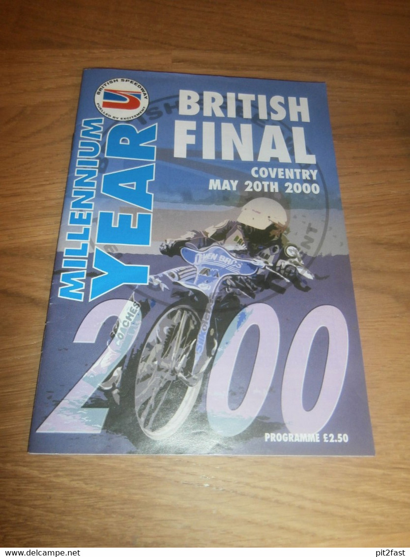 Speedway Coventry  20.5.2000 , Final , Programmheft / Programm / Rennprogramm , Program !!! - Motos