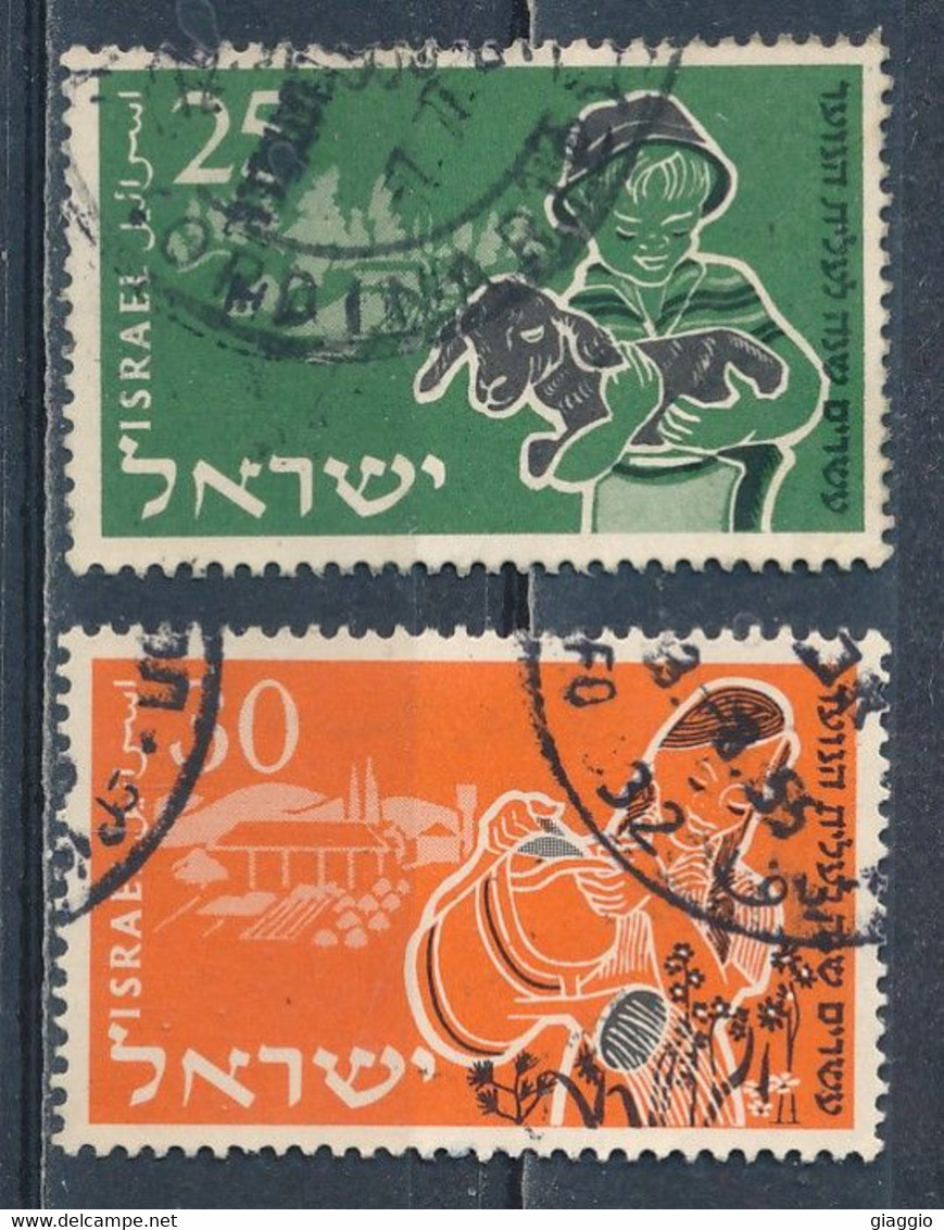 °°° ISRAEL - Y&T N°88/89 - 1955 °°° - Used Stamps (without Tabs)