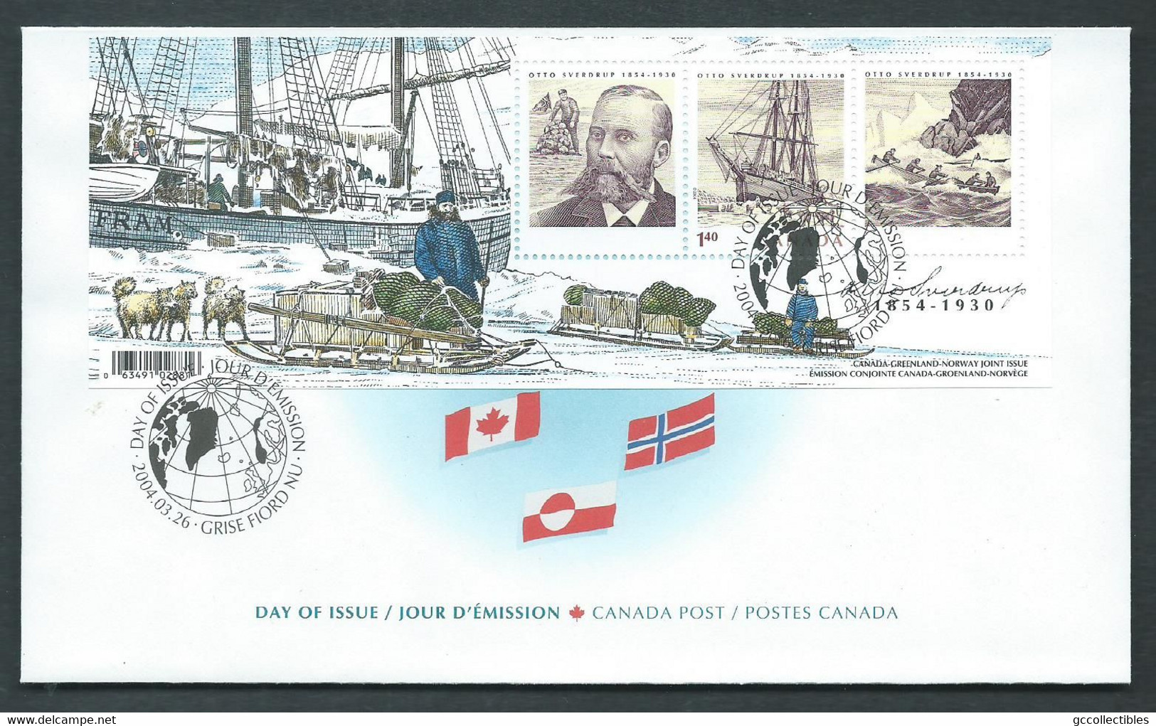 Canada # 2027 Souv. Sheet On  FDC - Otto Sverdrup - 2001-2010