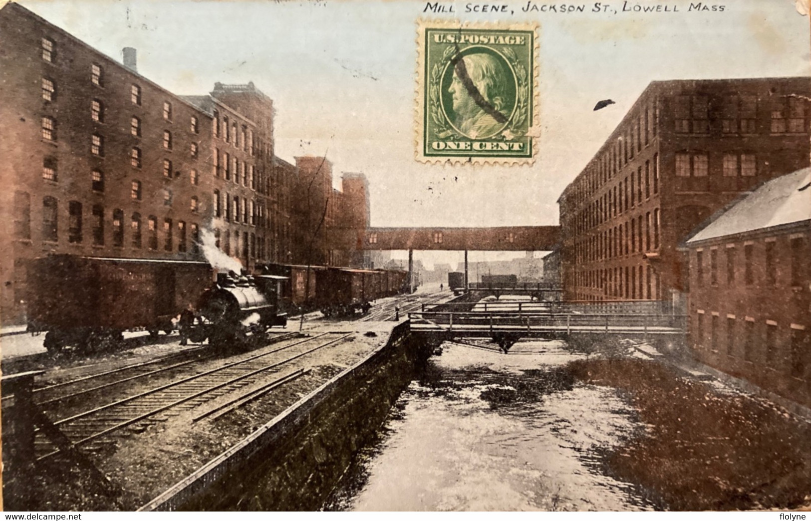 Lowell - Mill Scène - Jackson Street - Train - Massachusetts - Usa - Other & Unclassified