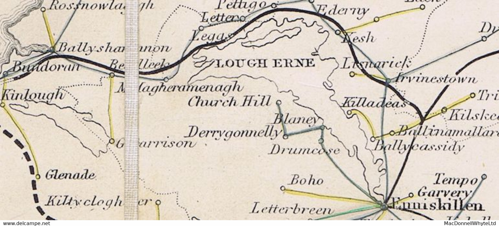 Ireland Donegal Military Dublin 1833 Letter From Sgt Cashon BALLYSHANNON/101 To Dublin, Oval POSTAGE *NOT*PAID* - Préphilatélie