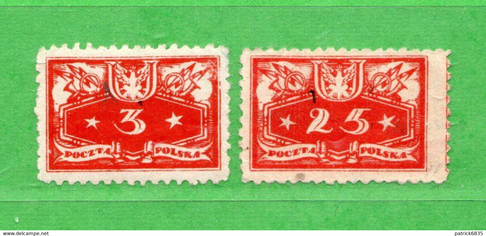 (Us.5) POLONIA ° - SERVICE - 1920 -  Yv. 1-5.  Oblitéré Come Scansione - Oficiales