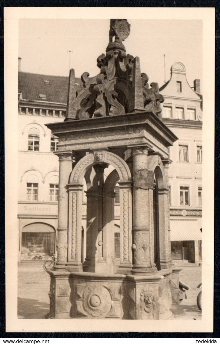 G0611 - Oschatz - Marktbrunnen Brunnen Von Georg Richter - Foto Ballin & Rabe Halle - Oschatz