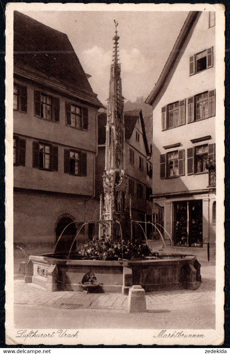 G0612 - Bad Urach - Marktbrunnen Brunnen - Verlag W. Benz - Bad Urach