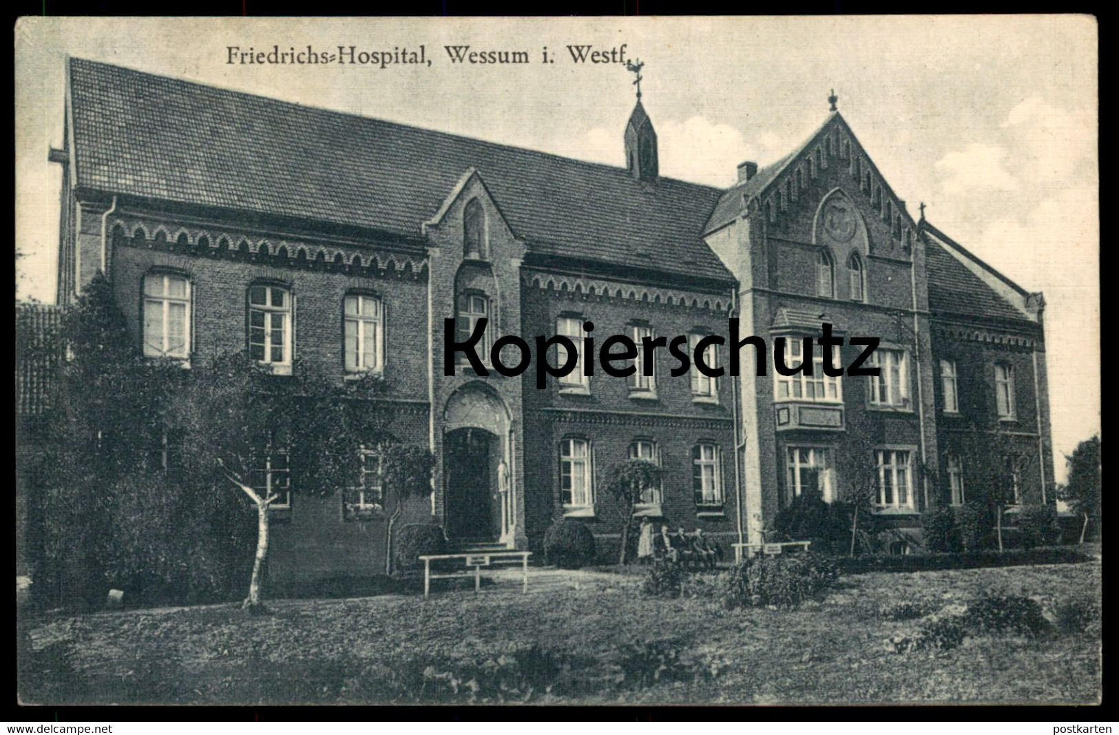 ALTE POSTKARTE FRIEDRICHS-HOSPITAL WESSUM BEI AHAUS KRANKENHAUS Ansichtskarte AK Postcard Cpa - Ahaus