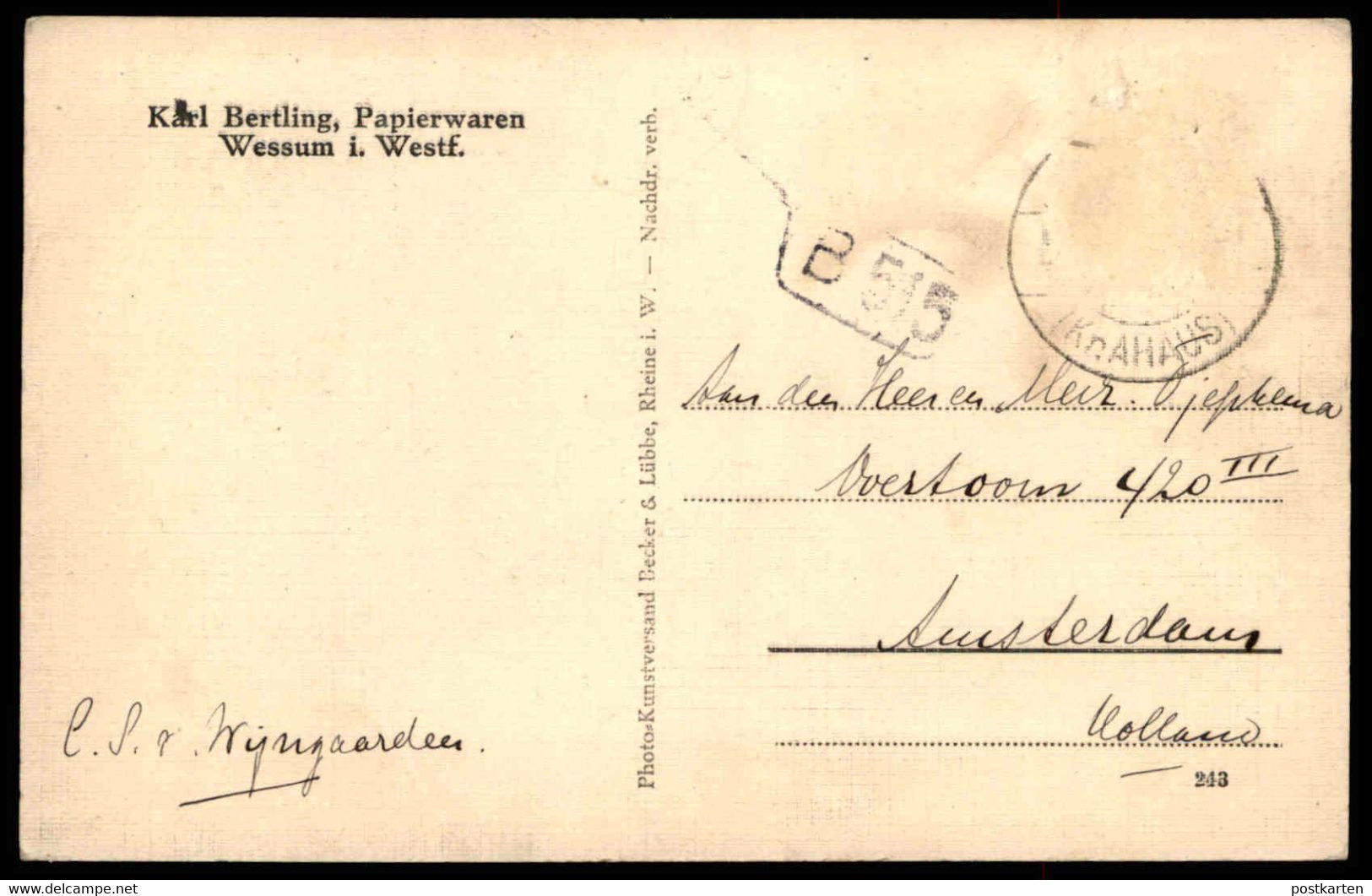 ALTE POSTKARTE FRIEDRICHS-HOSPITAL WESSUM BEI AHAUS KRANKENHAUS Ansichtskarte AK Postcard Cpa - Ahaus