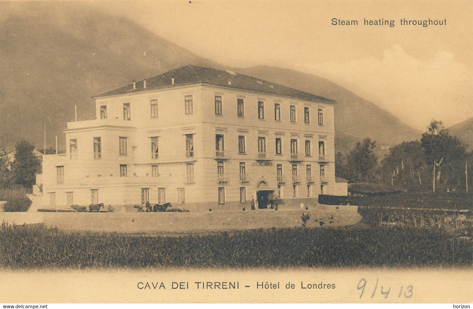 2e.532  CAVA DEI TIRRENI - Hotel De Londres - Cava De' Tirreni