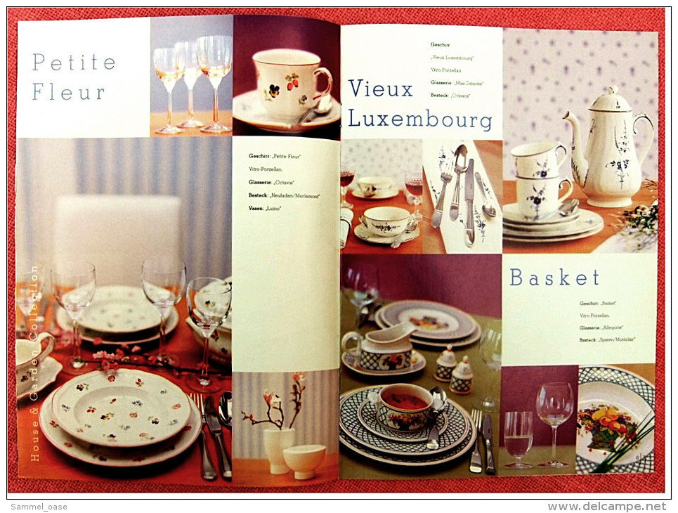 5 X Villeroy & Boch Prospekt Ca. 2003  -  Sohony Waschbecken - Loop Möbel Waschtische  - Geschirr Easy Collection - Catalogues