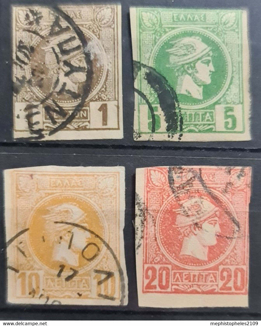 GREECE 1888 - Canceled - Sc# 64, 66, 67, 68 - Gebruikt