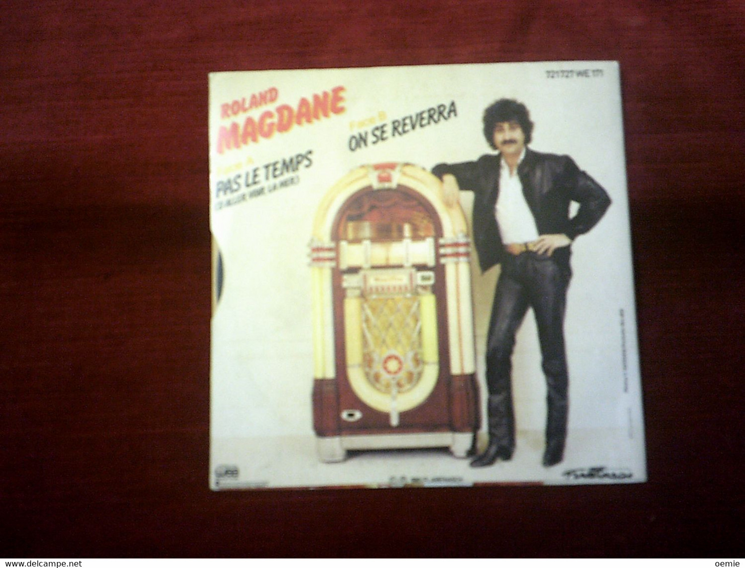 ROLAND  MAGDANE  °  AUTOGRAPHE SUR 45 TOURS VINYLE - Autographs