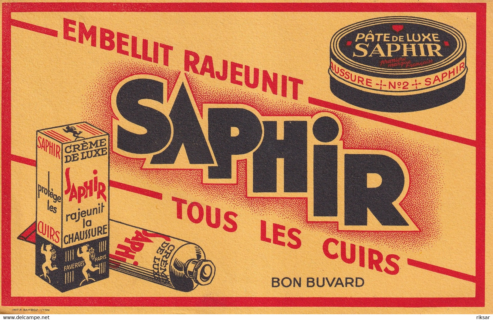 BUVARD(PATE DE LUXE SAPHIR) - P