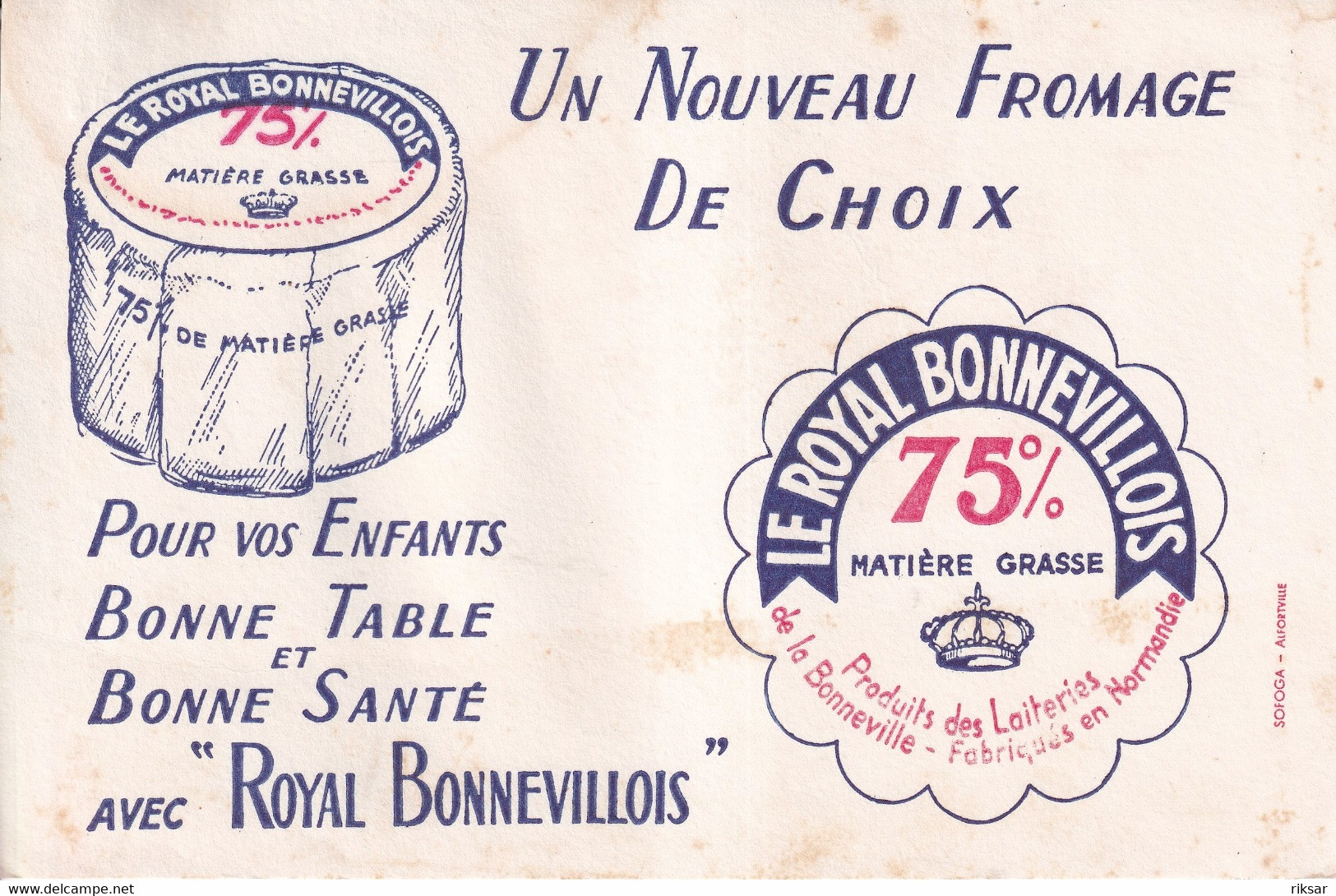 BUVARD(FROMAGE LE ROYAL BONNEVILLOIS) - F