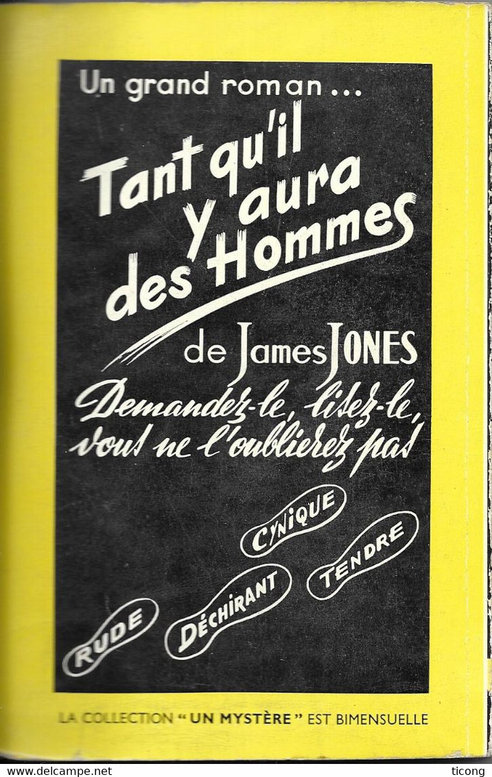 ET CE N EST PAS FINI ! DE PETER CHEYNEY, 1ERE EDITION PRESSES DE LA CITE COLLECTION UN MYSTERE 1952, VOIR LES SCANNERS - Presses De La Cité