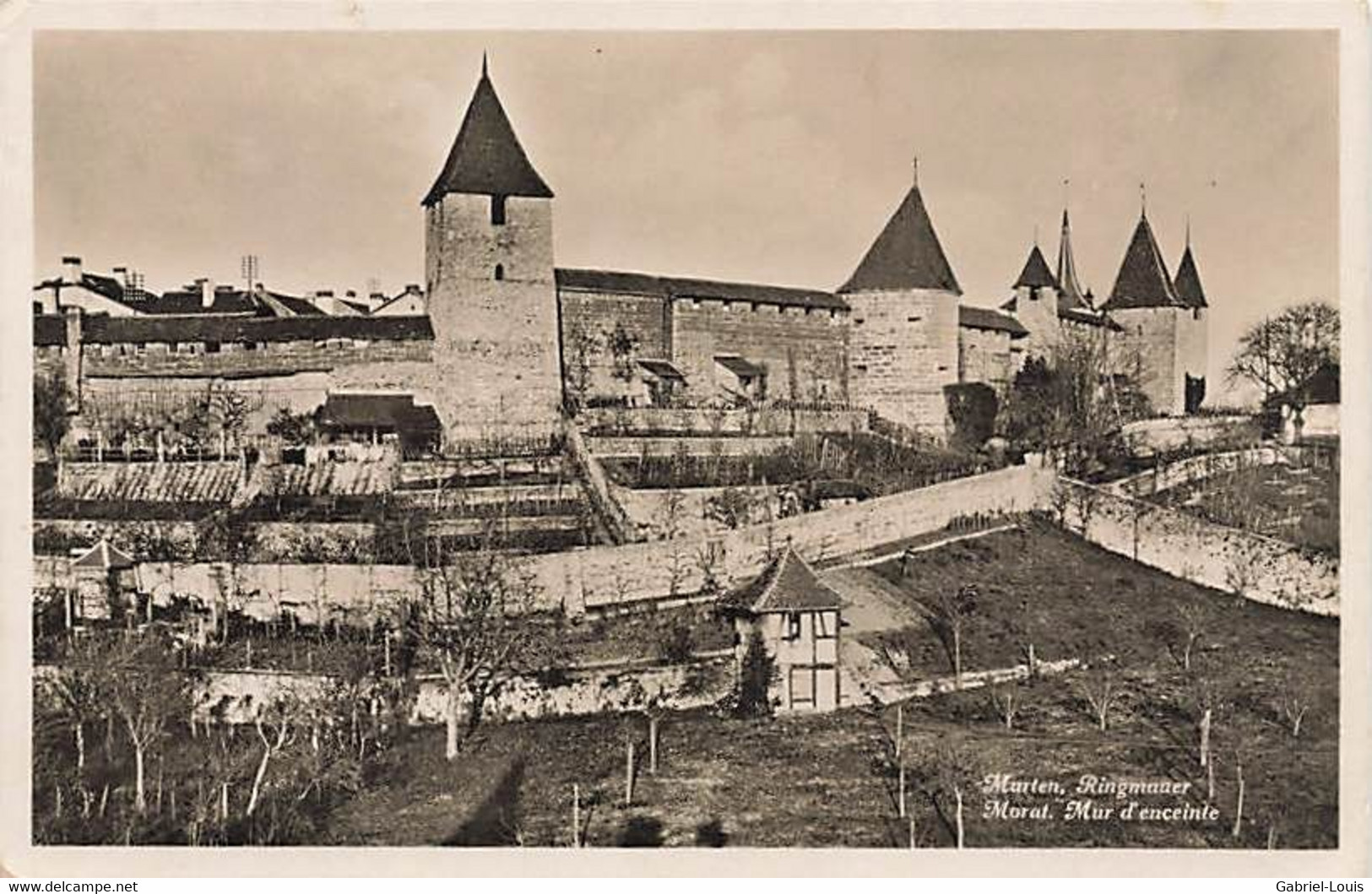 Murten Ringmauer Morat Mur D'enceinte 1911 - Morat